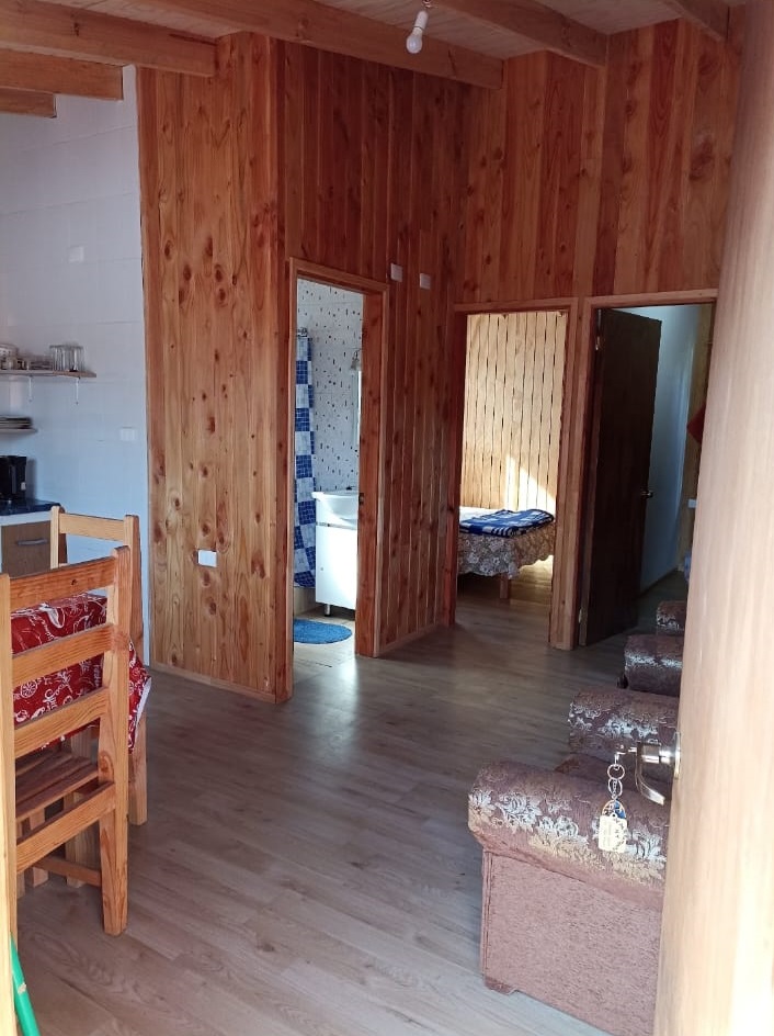 Interior de cabaña
